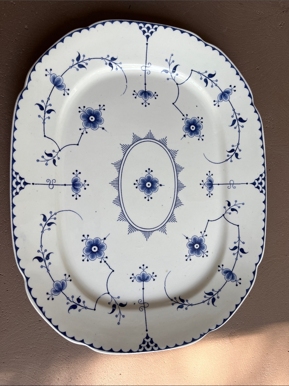 Allertons china. Stockholm, England. Serving plate.